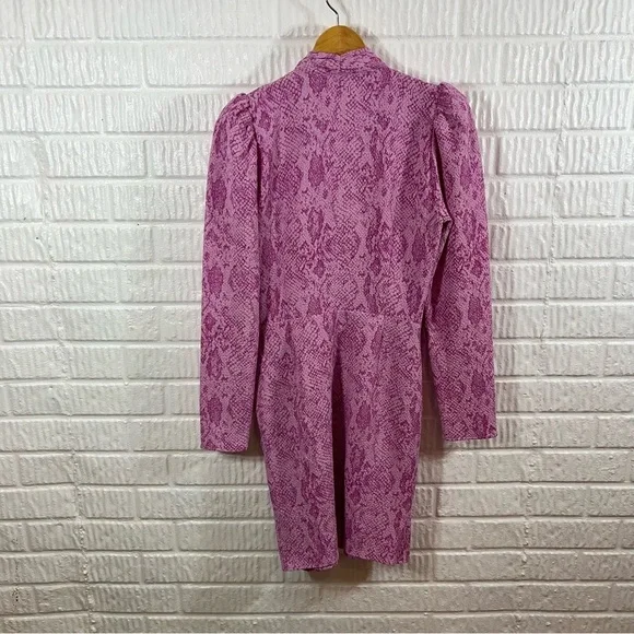 Stine Goya Aida Clem Snake-Print Dress Long Sleeve Small - Picture 8 of 8
